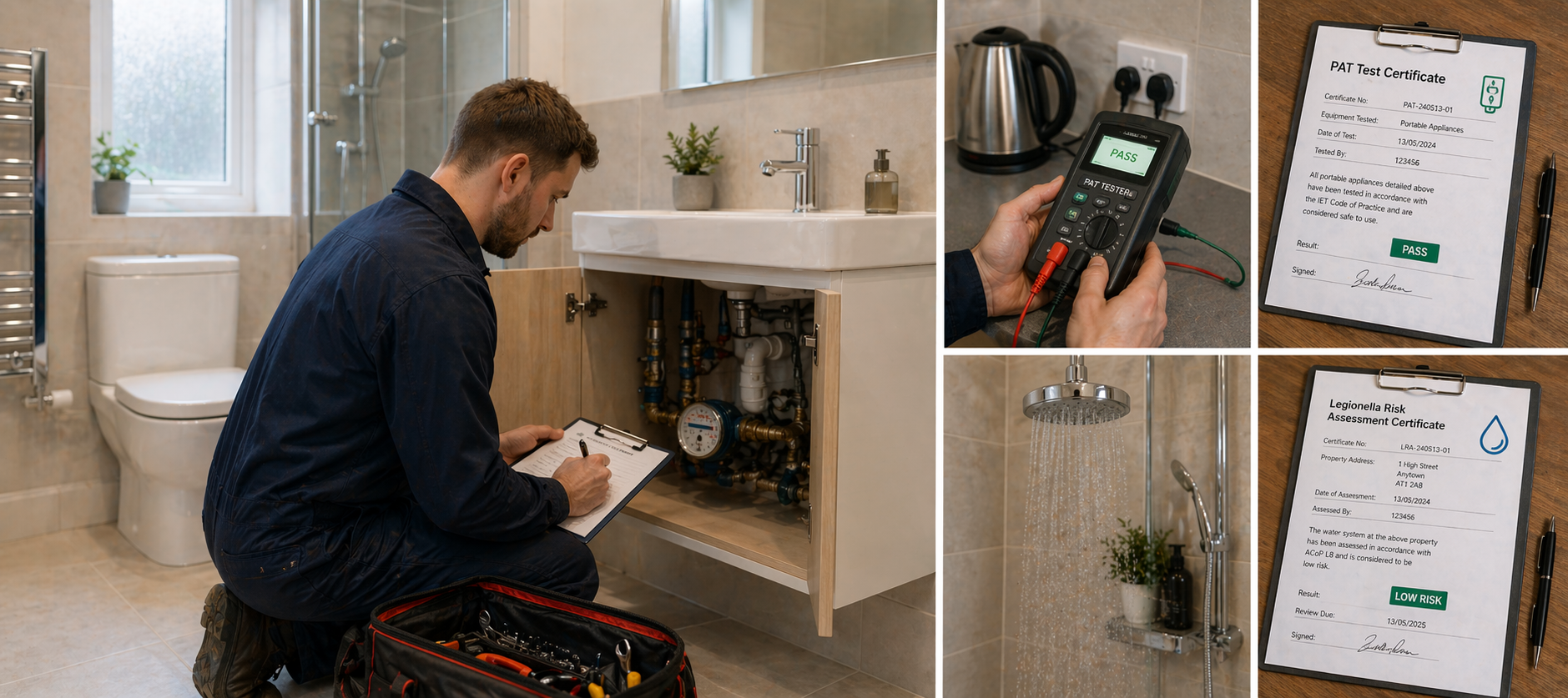 PAT and Legionella Testing Package